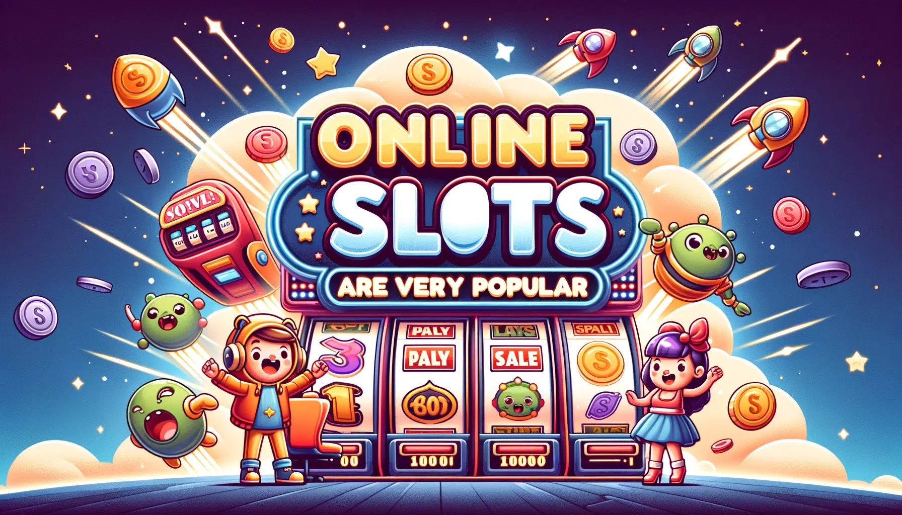 Online slots are very popular.