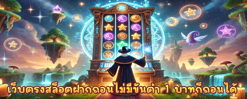 เว็บตรงสล็อตฝากถอนไม่มีขั้นต่ำ 1 บาทก็ถอนได้